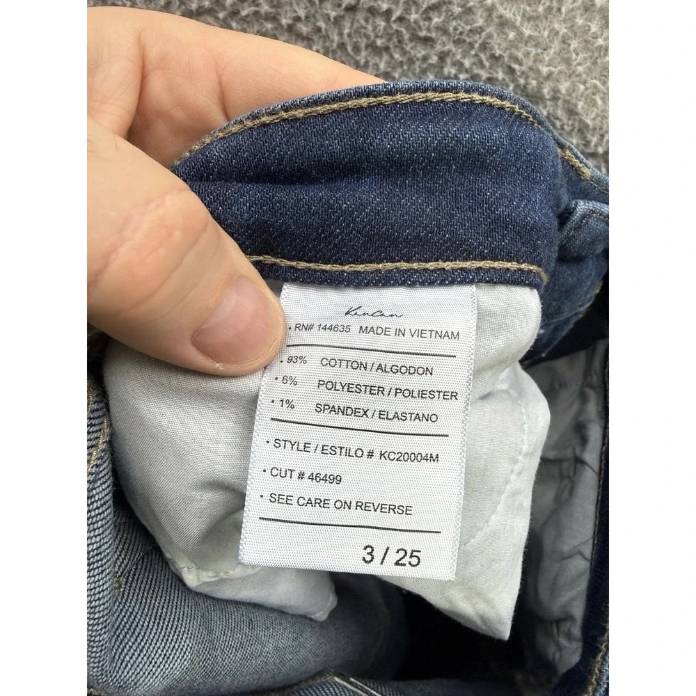 KanCan Jeans‎ Womens 3/25 Blue High Rise Bootcut Stretch Distressed Denim Preppy